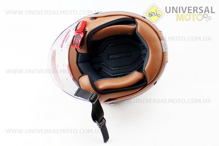 Шлем открытый OF560 Beetle XS - ЧЕРНЫЙ матовый