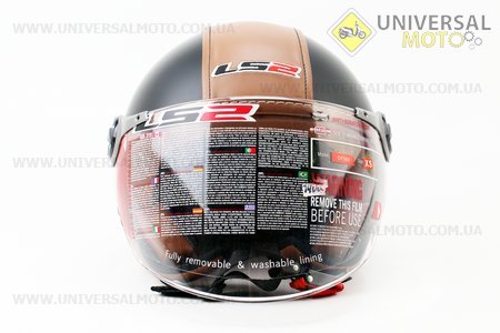 Шлем открытый OF560 Beetle XS - ЧЕРНЫЙ матовый