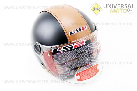 Шлем открытый OF560 Beetle XS - ЧЕРНЫЙ матовый