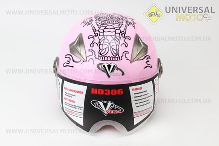 Шлем открытый HD306 Aloha S - РОЗОВЫЙ