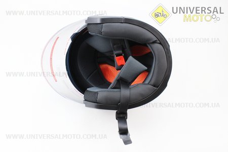 Шлем открытый OF512 Solid M - БЕЛЫЙ глянец