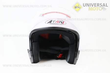 Шлем открытый OF512 Solid M - БЕЛЫЙ глянец