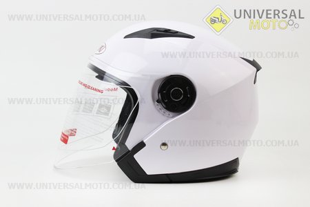 Шлем открытый OF512 Solid L - БЕЛЫЙ глянец