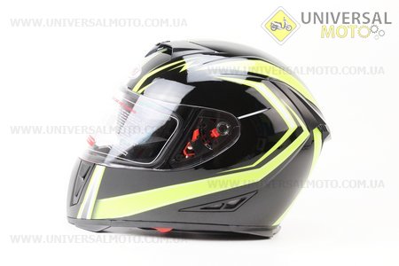 Шлем закрытый FF311 Trace XL - ЧЕРНЫЙ/желтый глянец