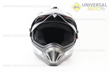 Шлем кроссовый FF103 Monster S - ЧЕРНЫЙ глянец