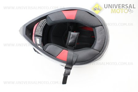 Шлем кроссовый FF103 Monster M - ЧЕРНЫЙ глянец