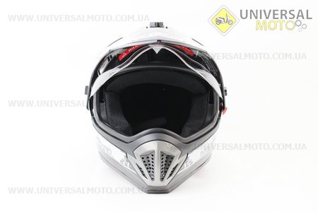 Шлем кроссовый FF103 Monster L - ЧЕРНЫЙ глянец