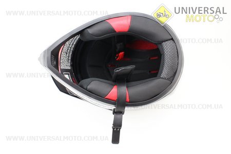 Шлем кроссовый FF103 Monster XL - ЧЕРНЫЙ глянец