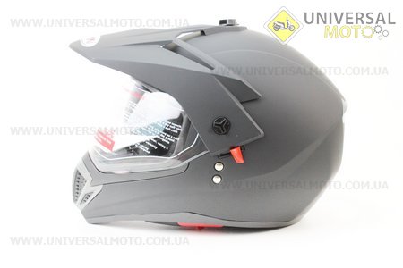 Шлем кроссовый FF103 Solid S - ЧЕРНЫЙ матовый