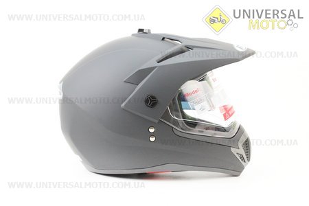 Шлем кроссовый FF103 Solid L - ЧЕРНЫЙ матовый