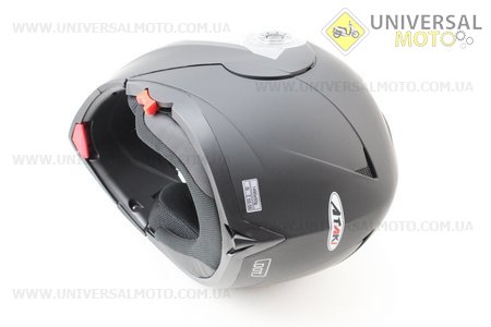 Шлем закрытый с откидным подбородком+очки FF105 Solid S - ЧЕРНЫЙ матовый