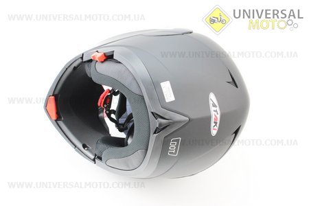 Шлем закрытый с откидным подбородком+очки FF105 Solid L - ЧЕРНЫЙ матовый