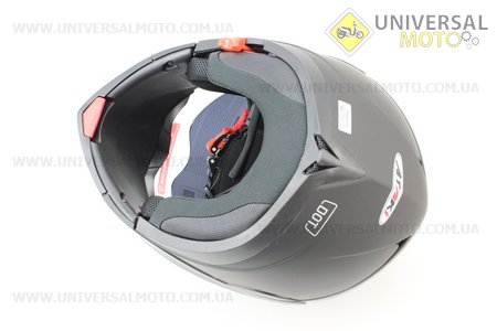Шлем закрытый с откидным подбородком+очки FF105 Solid XL - ЧЕРНЫЙ матовый