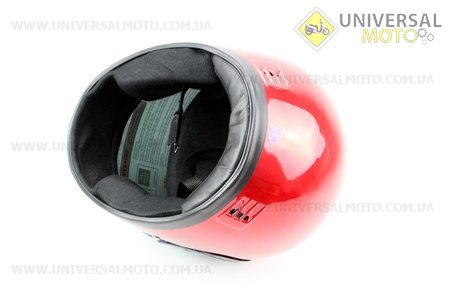 Шлем закрытый HF-101 M- КРАСНЫЙ глянец