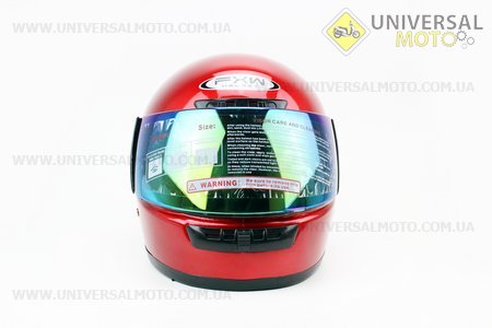 Шлем закрытый HF-101 M- КРАСНЫЙ глянец