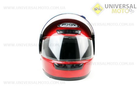 Шлем закрытый HF-101 M- КРАСНЫЙ глянец