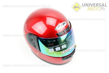 Шлем закрытый HF-101 M- КРАСНЫЙ глянец