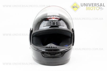 Шлем закрытый BLD-829 - S-ЧЕРНЫЙ с рисунком серо-белой полосой