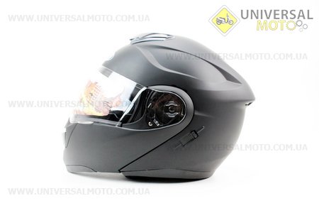 Шлем закрытый с откидным подбородком + очки HF-119 L- Черный матовый. FXW (Шлем / UM3305-V30)