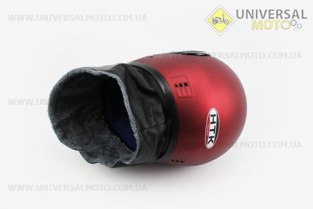 Шлем закрытый HK-221 - Красный матовый + воротник. HTK (Шлем / UM3305-V41)