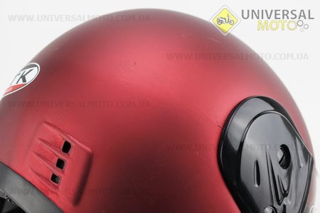 Шлем закрытый HK-221 - Красный матовый + воротник. HTK (Шлем / UM3305-V41)