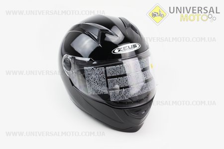 Шлем закрытый ZS-811 Solid L - Черный. ZEUS (Шлем / UM3306-V02)