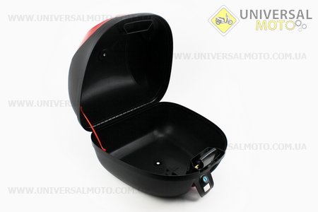 Кофр середній (пластмасовий) 380*380*300мм, кріплення швидкознімне, чорний матовий HF-816. FXW (Шоломи / UM3306-V09)