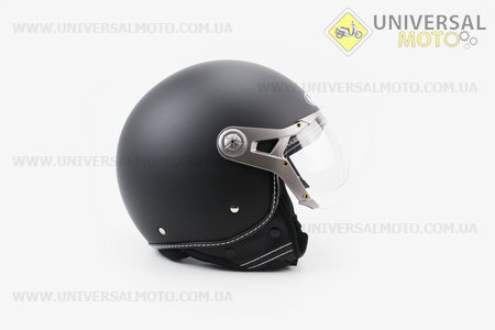 Шлем открытый с козырьком HF-225 длинной  Черный матовый. FXW (Шлем / UM3306-V22)