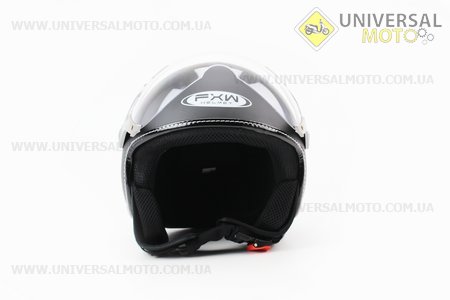 Шлем открытый с козырьком HF-225 длинной  Черный матовый. FXW (Шлем / UM3306-V22)