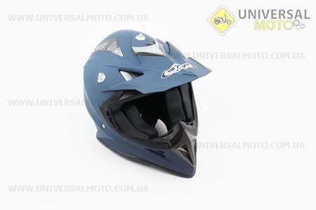 Шлем кроссовый HF-116 S- синий матовый. FXW (Шлем / UM3306-V23)