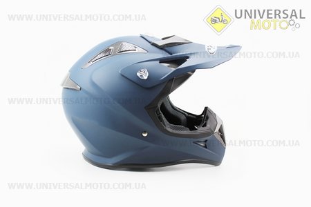 Шлем кроссовый HF-116 M- синий матовый. FXW (Шлем / UM3306-V24)