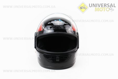 Шолом інтеграл, закритий HF-101 S, ЧОРНИЙ з червоно-сірим малюнком Q23-R. KUROSAWA (Шоломи / UM3306-V47)