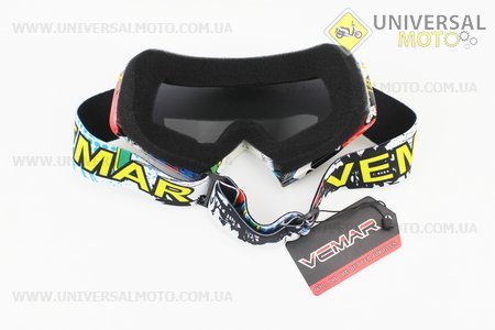 Окуляри кросові/ендуро/АТV, кольорові (дзеркальне скло). VEMAR (Різне / UM3306-V62)