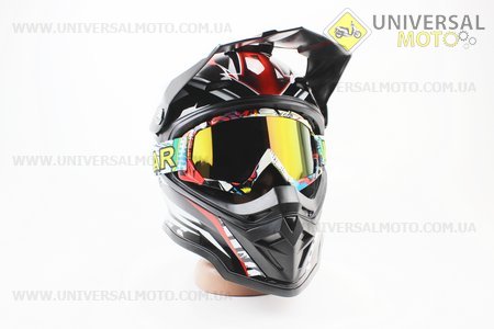 Окуляри кросові/ендуро/АТV, кольорові (дзеркальне скло). VEMAR (Різне / UM3306-V62)