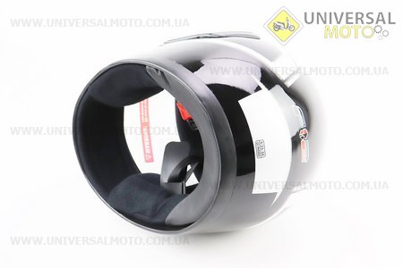 Шолом інтеграл, закритий 825-3 S, ЧОРНИЙ з сірим малюнком. F-2 (Шоломи / UM3306-V72)