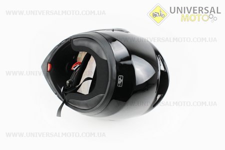 Шлем закрытый с откидным подбородком + очки HF-119 Xдлинной  Черный. FXW (Шлем / UM3306-V96)