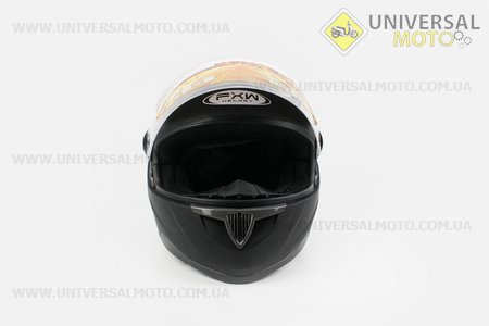 Шлем закрытый HF-122 Xдлинной  Черный матовый DOT. FXW (Шлем / UM3307-V02)