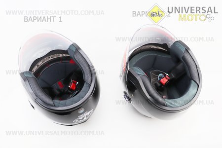 Шолом відкритий+окуляри AK-720, ЧОРНИЙ. AK (Шоломи / UM3307-V12)