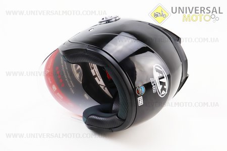 Шолом відкритий+окуляри AK-720, ЧОРНИЙ. AK (Шоломи / UM3307-V12)