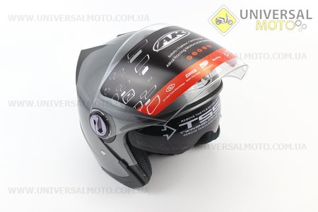 Шолом відкритий+окуляри AK-720, СІРИЙ. AK (Шоломи / UM3307-V15)