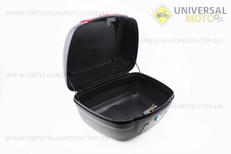 Кофр великий (пластмасовий) 470 * 415 * 295мм, кріплення болт-баранчик, чорний матовий YM-0879. YUNMING (Шоломи / UM3308-V85)