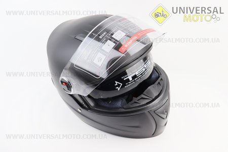 Шолом інтеграл, закритий+окуляри BLD-М61 S (55-56см), ЧОРНИЙ матовий. BLD (Шоломи / UM3309-V33)