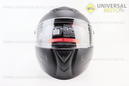 Шолом інтеграл, закритий+окуляри BLD-М61 S (55-56см), ЧОРНИЙ матовий. BLD (Шоломи / UM3309-V33)