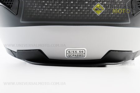 Шолом інтеграл, закритий+окуляри BLD-М61 S (55-56см), ЧОРНИЙ матовий з сірим малюнком. BLD (Шоломи / UM3309-V35)