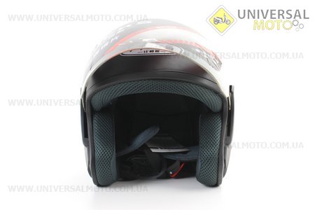 Шолом відкритий АТ-666, ЧОРНИЙ матовий. PICKS (Шоломи / UM3309-V88)