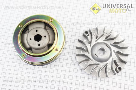 Варіатор передній комплект Yamaha MAJESTY 250 + втулка, крильчатка. Китай (Запчастини до японського скутера / UM3311-V24)