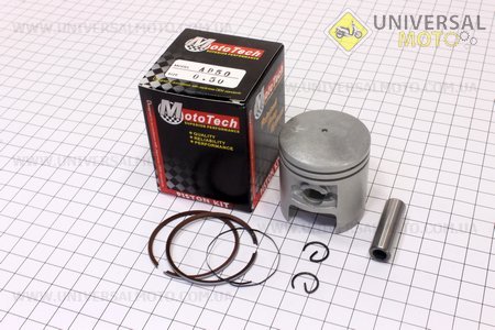 Поршневий комплект (поршень, кільця, палець) Suzuki AD50/LETS 41мм +0,50 (палець 10мм) Тайвань. Mototech (Запчастини до японського скутера / UM3311-V98)