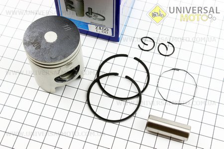 Поршневий комплект (поршень, кільця, палець) Honda DIO ZX50 40мм +1,00 (палець 12мм) синя коробка. SEE (Запчастини до японського скутера / UM3312-V17)