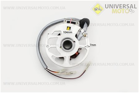 Статор магнето (генератора) Yamaha 3KJ (7 котушок роз'єм "мама 3 + 2"), Тайвань. Mototech (Запчастини до японського скутера / UM3312-V18)