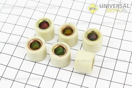 Ролики варіатора 6шт, Honda / GY6 16 * 13 - 9,0г. Китай (Запчастини до японського скутера / UM3312-V62)